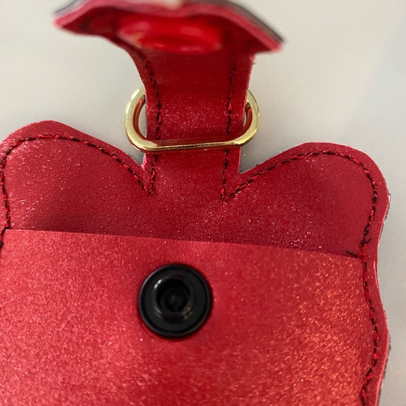 Minnie Mouse Bow Hand Sanitizer Holder Clip On Red Black - Picture 11 of 11